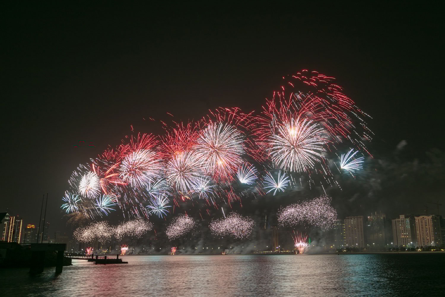 eid fireworks on yas bay