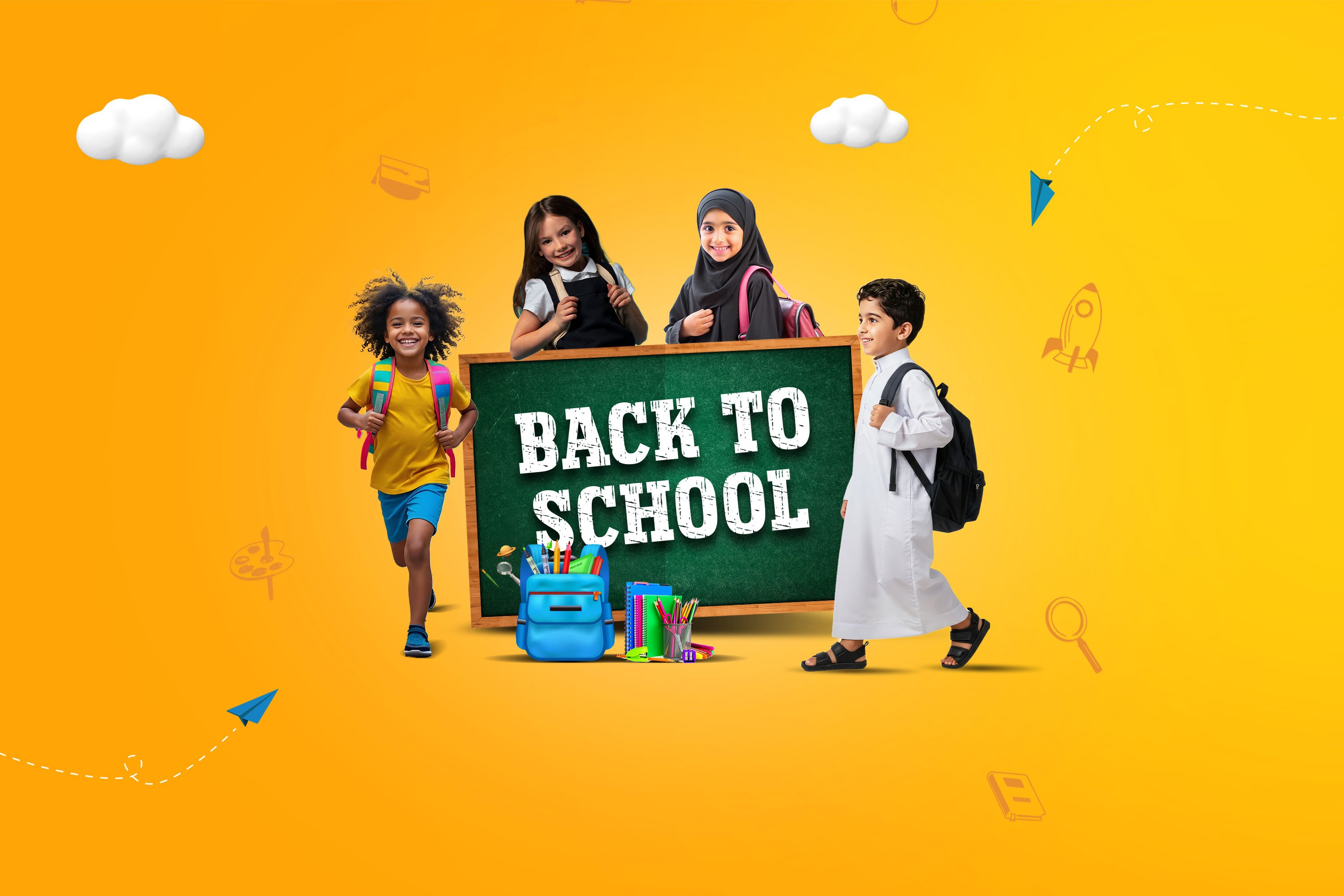 back to school at al dhafra mall