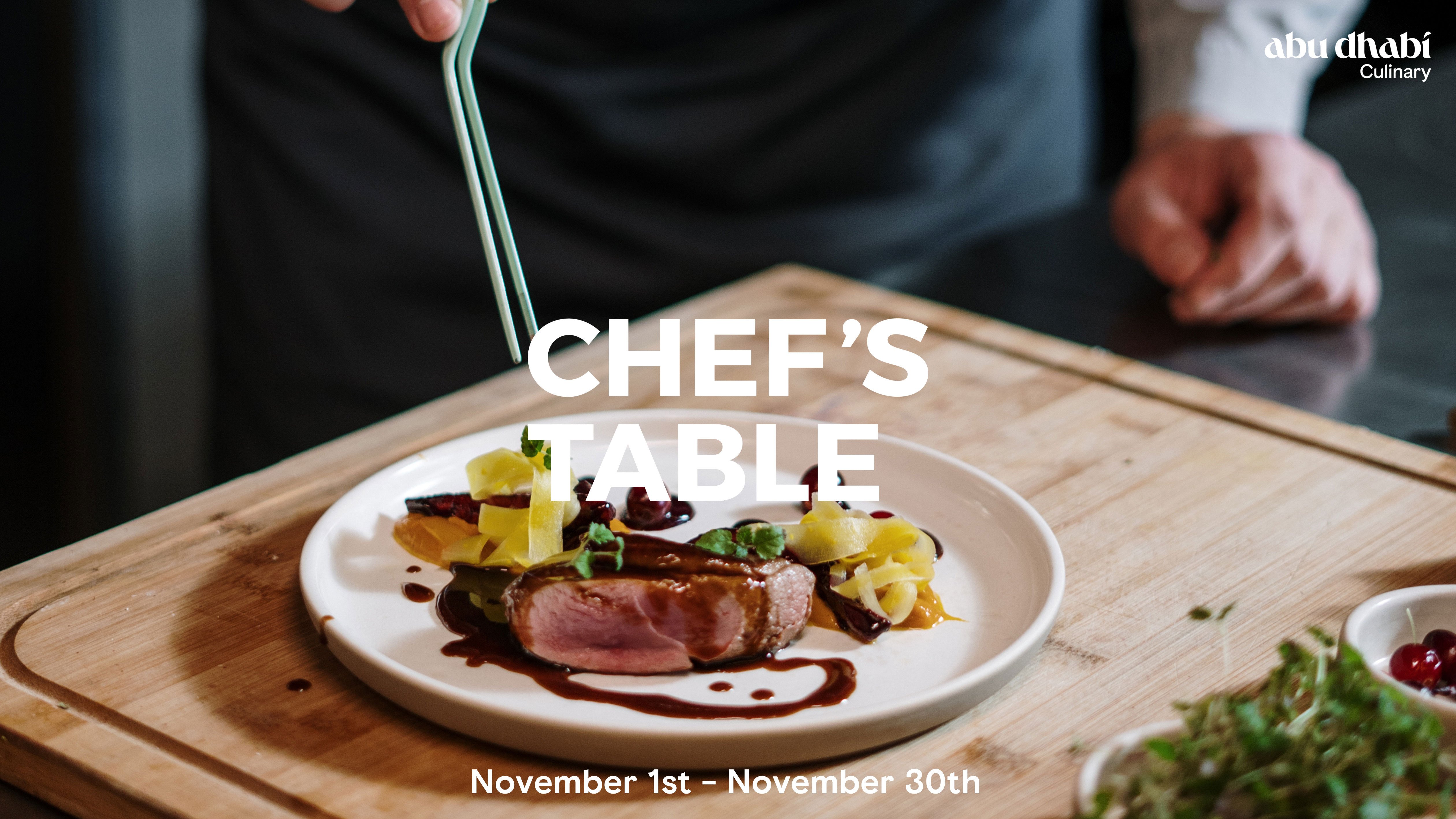 Chef’s Table - 1-30 November