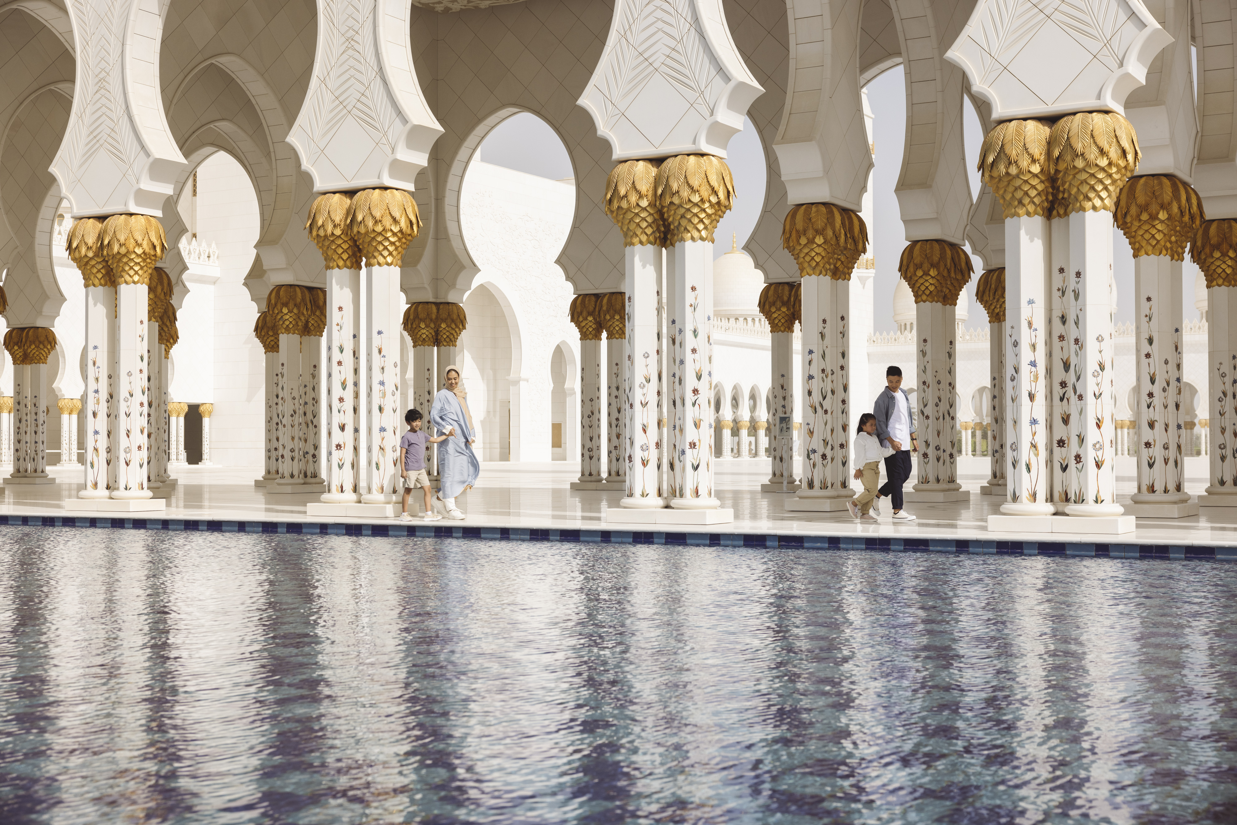 Embrace tranquility at Sheikh Zayed Grand Mosque
