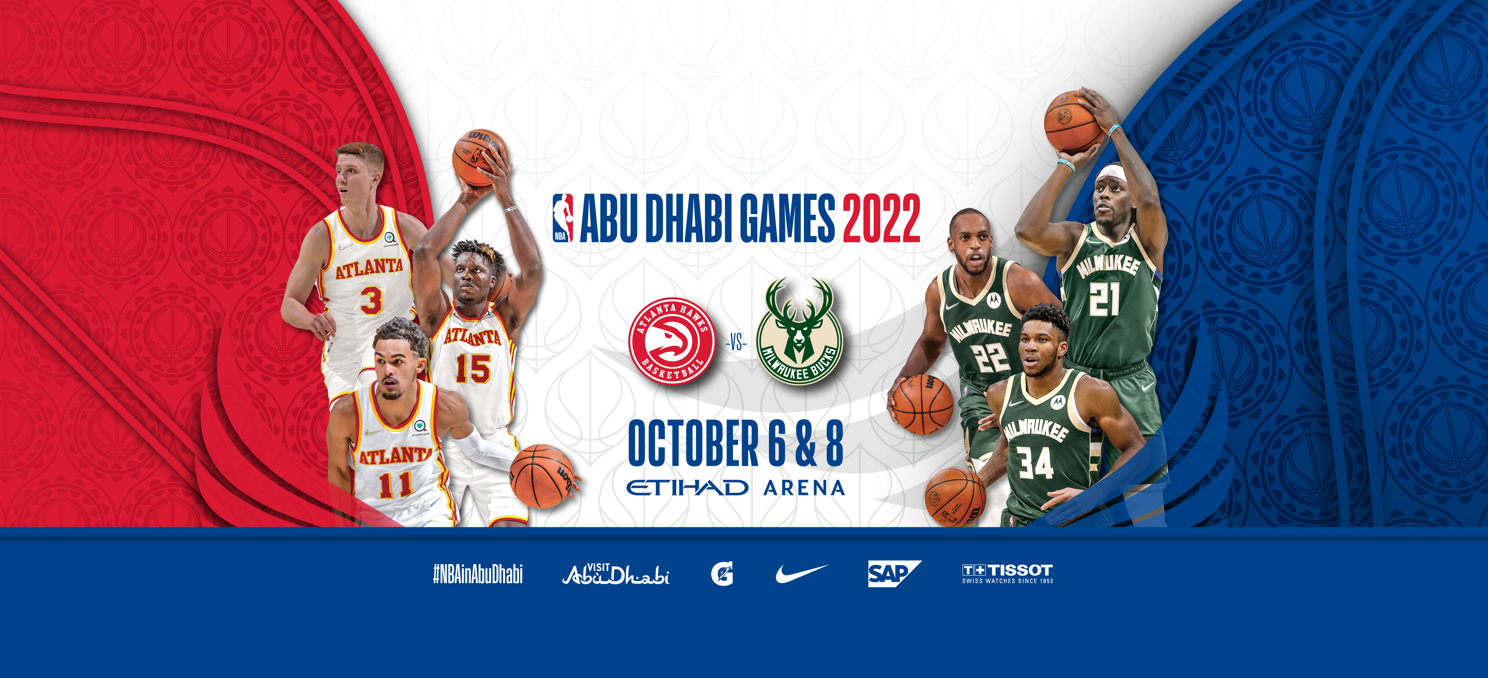 NBA Abu Dhabi Games 2022 6 and 8 October at Etihad Arena, Yas Island