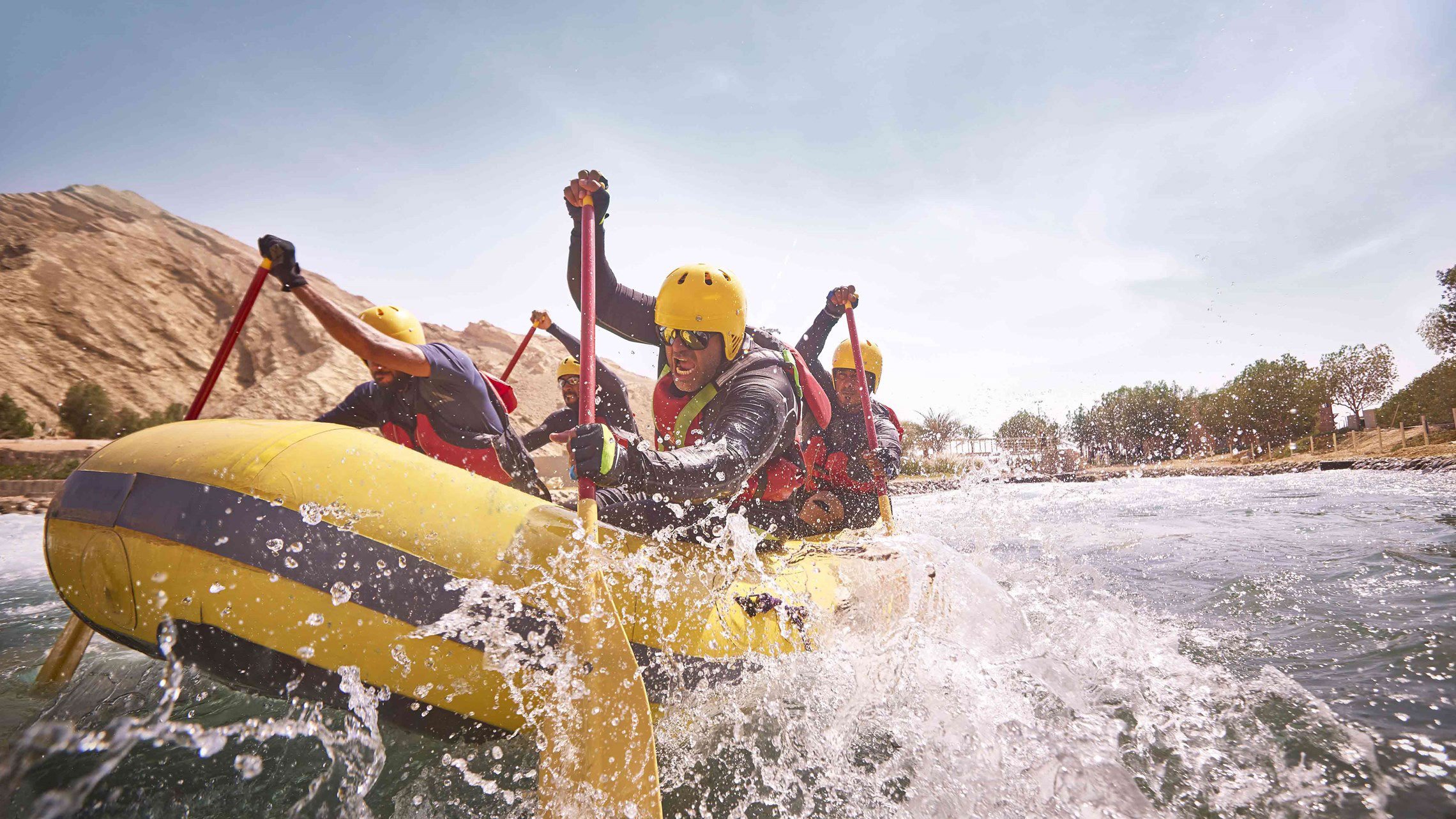 7. Speed down man-made white water rafting channels