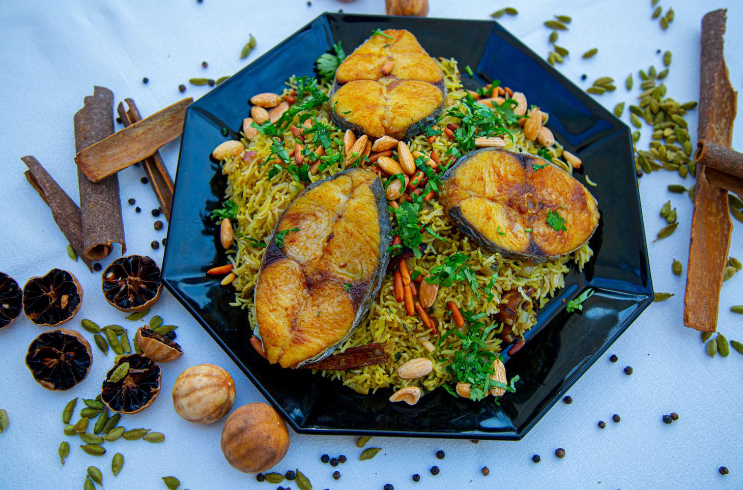 An aromatic plate of machbous. Image credit: Department of Culture and Tourism - Abu Dhabi