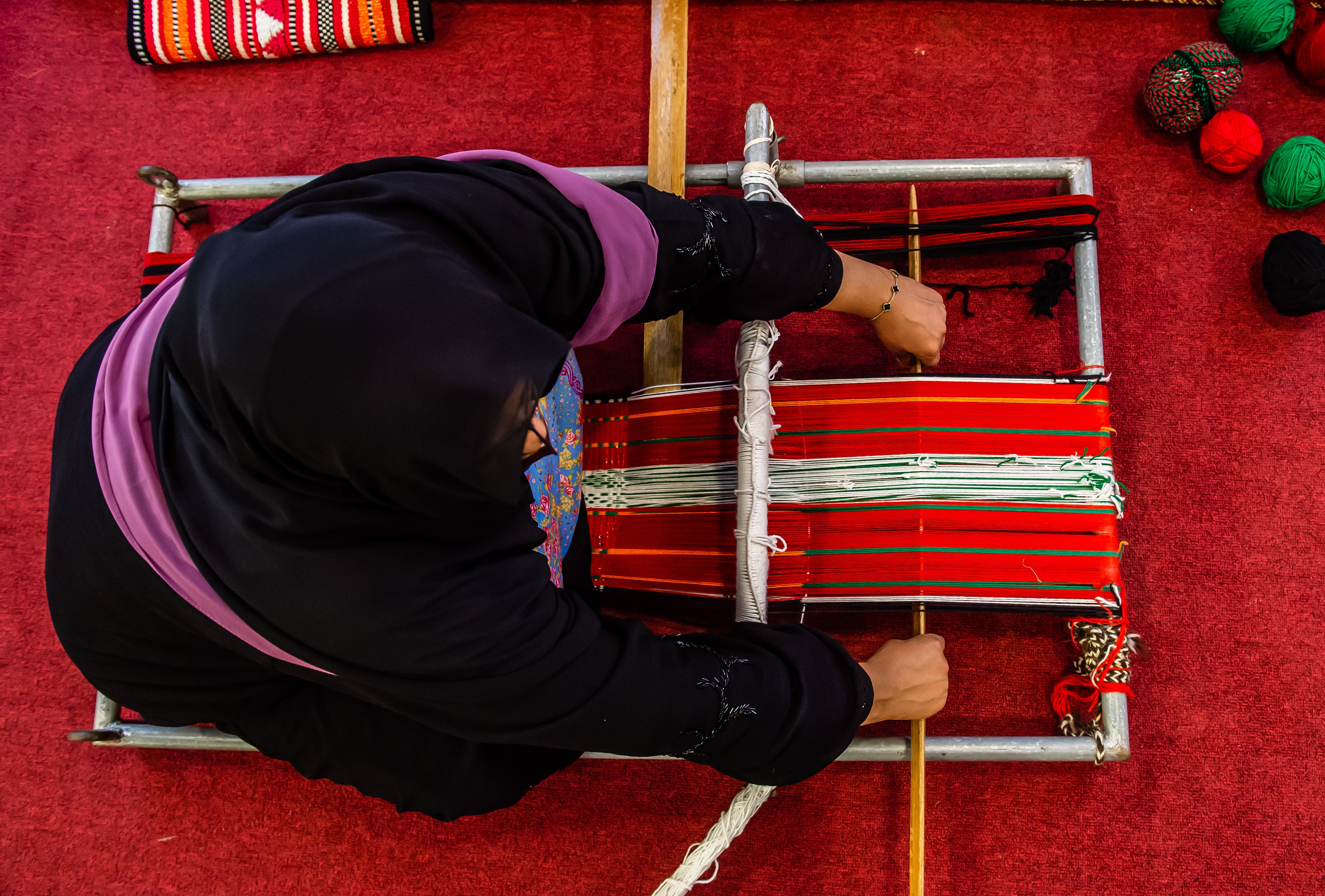 Handcrafted textiles (Al Sadu)
