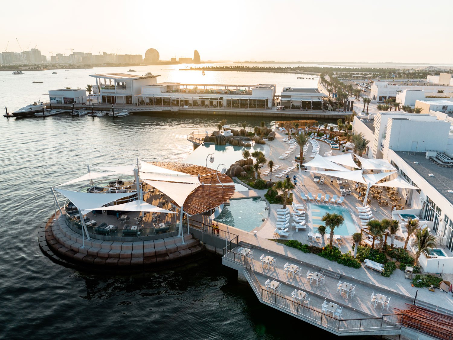 Dine with a view at Yas Bay Waterfront