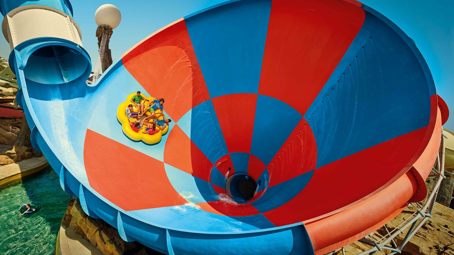 Spend some family fun time at Yas Waterworld Abu Dhabi. Image credit: Department of Culture and Tourism - Abu Dhabi